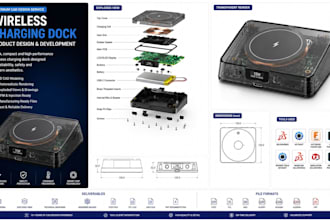 create electronic enclosure plastic kitchen product cad design for manufacturing