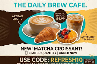 make premium modern poster design for your business