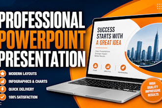 design professional powerpoint  presentation and ppt slides
