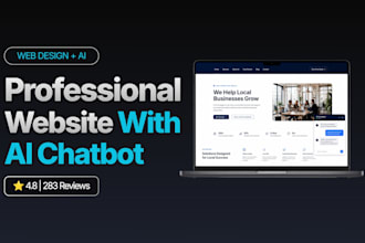 build a professional website for your local business with ai chatbot