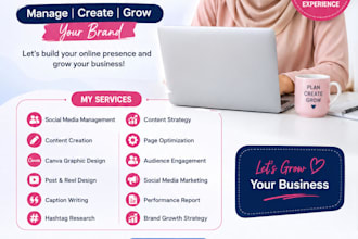 be your social media marketing manager and content creator