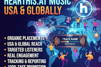 promote your hearthis at music to the USA and globally
