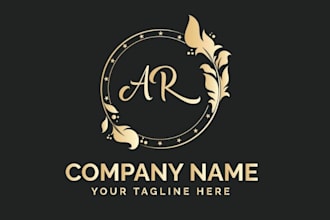 create custom hand drawn, botanical, flower, floral logo design