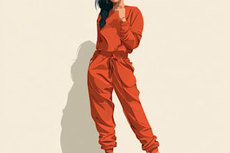 draw cartoon style illustration
