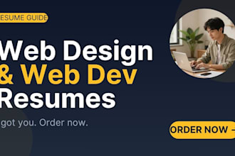 write a professional resume on web development and web design