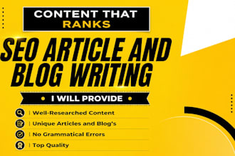 write urdu and english blog articles and SEO content