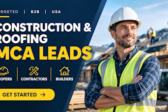 generate verified construction and roofing business funding leads