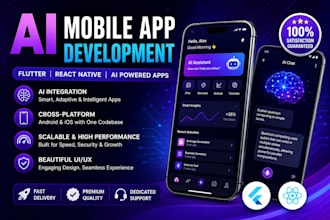 do ai mobile app development, ai app developer flutter react native app creation