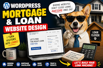 build a wordpress mortgage or loan website with a lead capture calculator