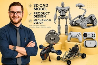design 3d cad models for products cad design pcb iot stl files for 3d printing
