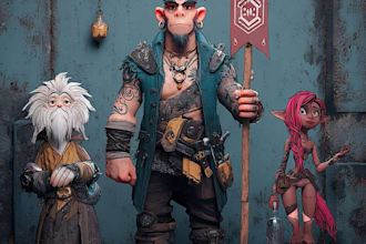 design a concept art character or object