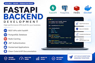 build scalable fastapi backend apis with postgresql and redis