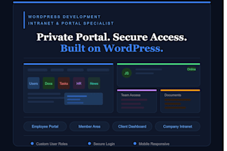 build a wordpress intranet employee portal member area and dashboard