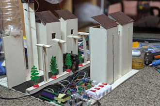 write arduino code, circuit design, and hardware simulation