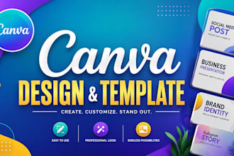 do modern editable canva template, canva poster design and web banner design