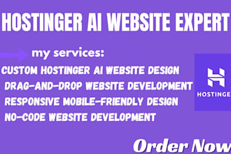 design hostinger ai drag and drop responsive website no code expert elementor