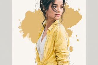 create realistic digital portrait and illustration