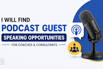 find podcast guest speaking opportunities for coaches and consultants