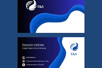 design modern business and visiting card