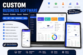 develop pos software erp CRM inventory management saas web app wms erp hr lms