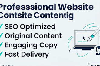 write SEO website content and high converting web copy