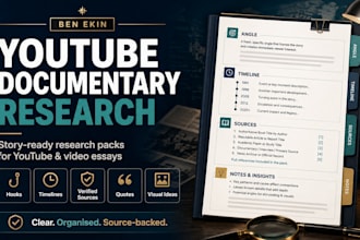 research your youtube documentary or video essay
