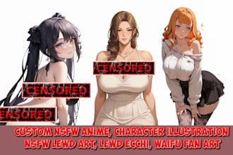 lewd nsfw anime nsfw lewd art nsfw illustration lewd ecchi waifu fanart style