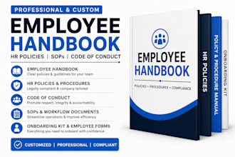 draft employee handbook HR policy manual and code of conduct