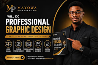 create professional graphic designer creative modern visual solutions