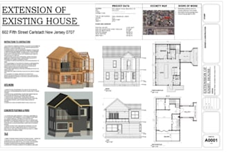 do architectural and construction plan, house plan, floor plan adu, patio design