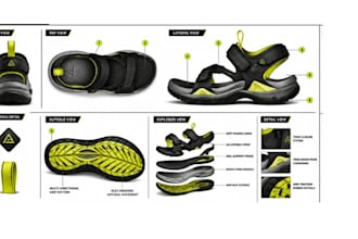 design shoe tech pack, sneaker, footwear and technical drawing for manufacturing
