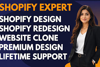 design shopify store from scratch or clone shopify store