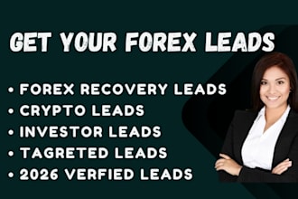deliver hot forex recovery leads targeted forex leads and forex recovery leads