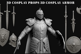 sculpt custom 3d cosplay props halloween armor 3d helmet 3d cosplay armor stl