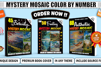 create mystery mosaic color by number pages
