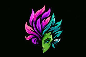 design unique fantasy character logo