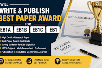 write and publish best paper award for eb1a, eb1b, eb1c, eb1