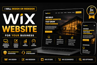 design or redesign a custom wix website for your business