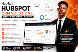 provide hubspot CRM consulting, integration and figma to hubspot development