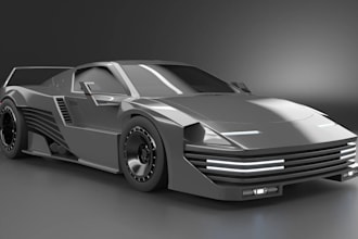 do realistic 3d car models for rendering animation and visualization