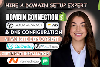 connect domain, dns configurations, ai website deployment, SSL installation
