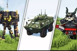 develop custom minecraft mods with mobs, weapons, vehicles and dimensions