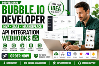 bubble io website bubble app developer bubble mvp saas marketplace webhoooks api