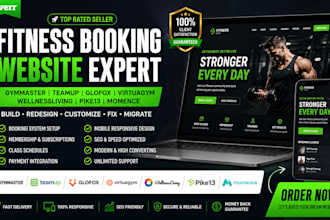 build gymmaster  glofox virtuagym wellnessliving pike13 momence booking website