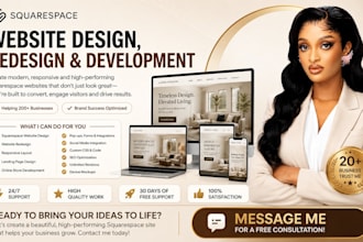 build squarespace website design squarespace website development