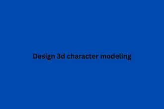design 3d character modeling 3d character design