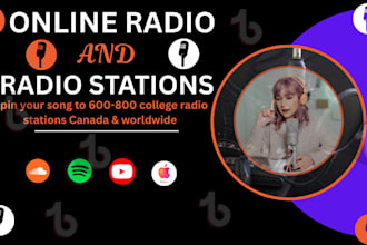 spin your music on radio stations in canada, nashville, and spain