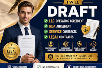 draft llc operating agreement, nda, service and legal contracts