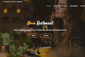 build a professional business website with react or django
