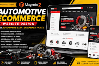 magento automotive ecommerce website design for aftermarket parts auto parts